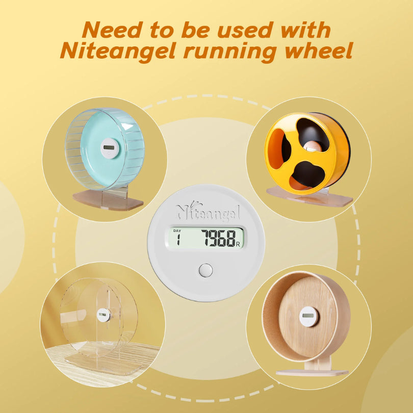 Niteangel Accurate Pedometer Step Counter for Hamster Wheel and Small Rodent Pets