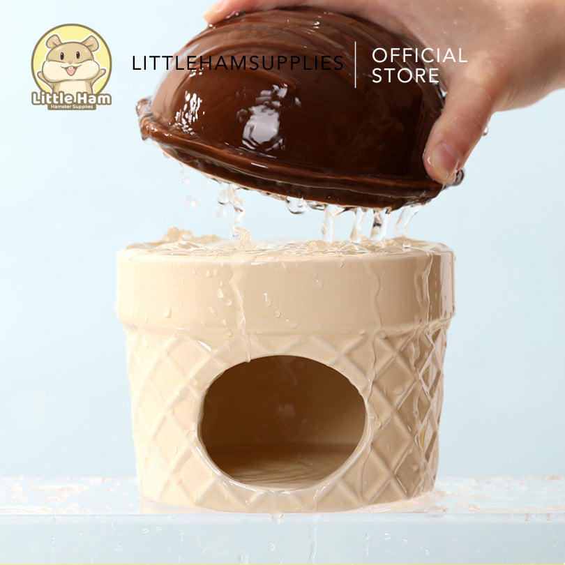 Tafit Ceramic Ice Cream Hideout for small Pets