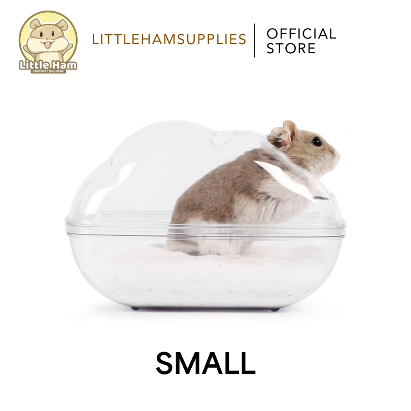 Transparent Sand Bath Tub Cloud Shape Big for small pets