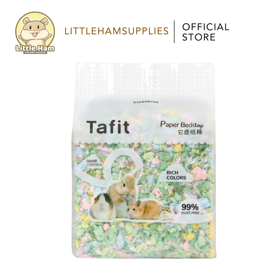 Tafit Colorful Paper Beddings Pulp 6L High Absorbent Colorful for small pets