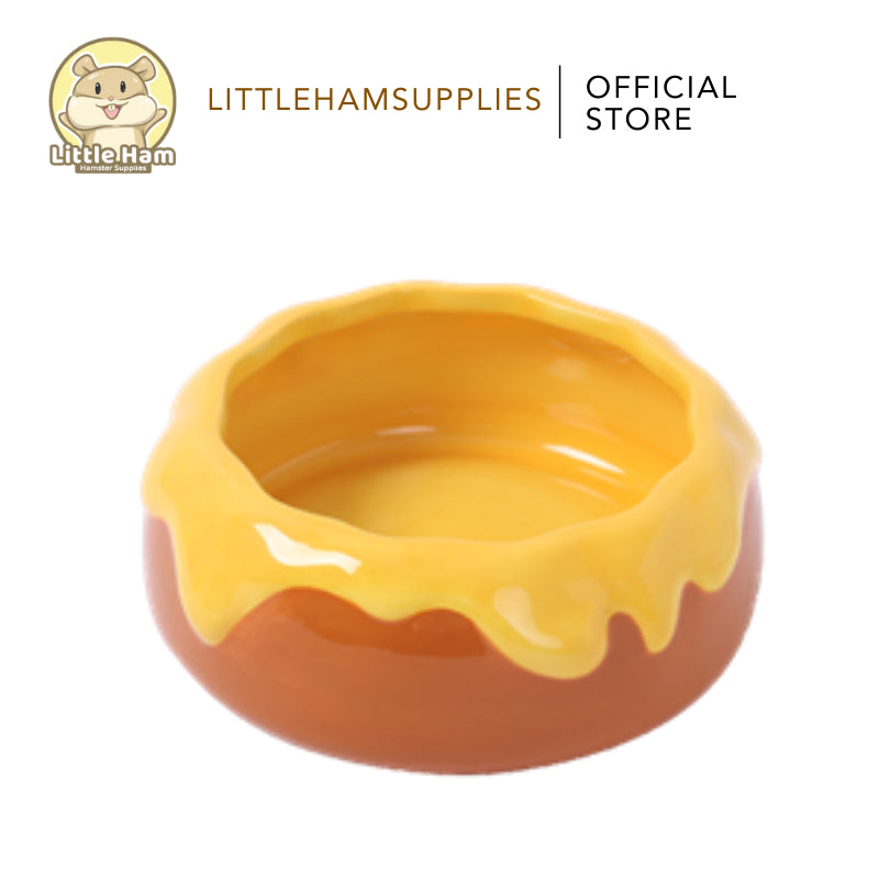 Tafit Cute Colored Pudding Cake Ceramic Bowl Big Sand Dish / Food Dish Feeding Hamster & Small Pets