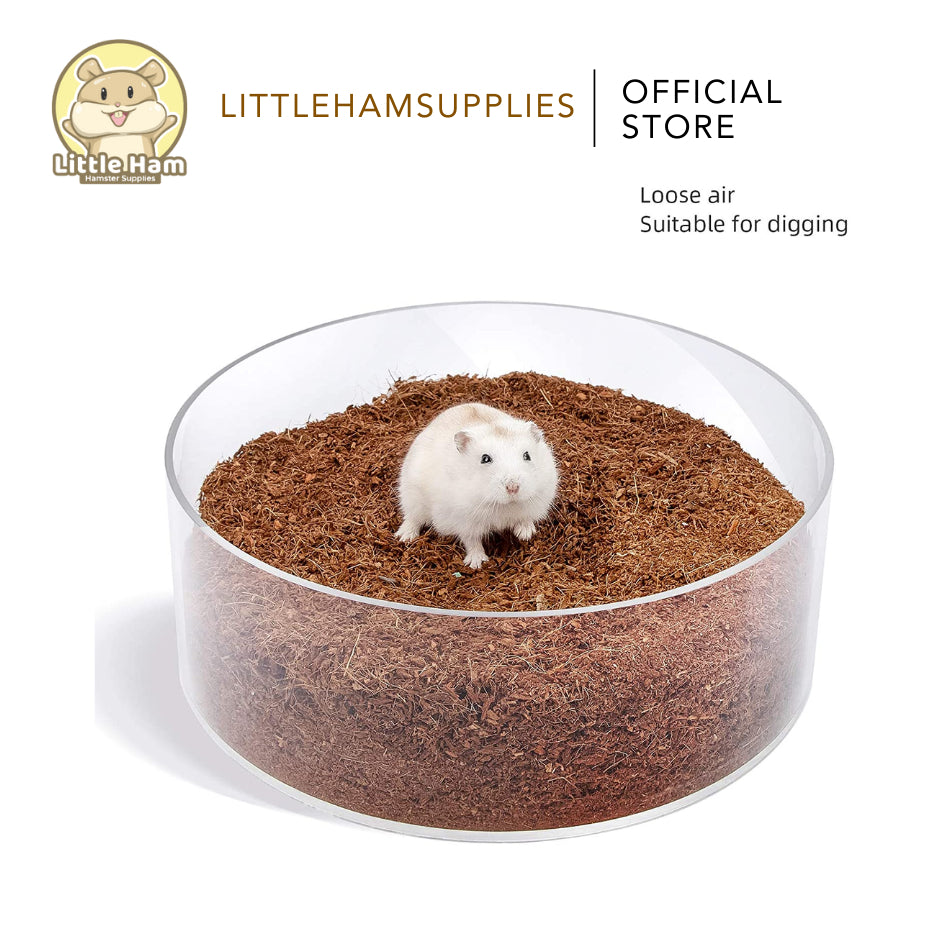 Niteangel 11L Premium Coco Peat Dry Digging Burrowing Texture Substrate Bedding Hamster & Small Pets