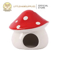 Tafit Red Mushroom Ceramic Hideout for small pets