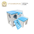 Hamster Mini House Hideout with 2nd Level for Dwarf Hamsters