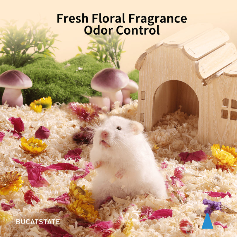 BUCATSTATE Natural Flower Bedding Decoration for small Pets 100g