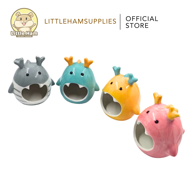 Ceramic Hideout Moose design 4 colors for dwarf hamsters and small pets [LIMITED]