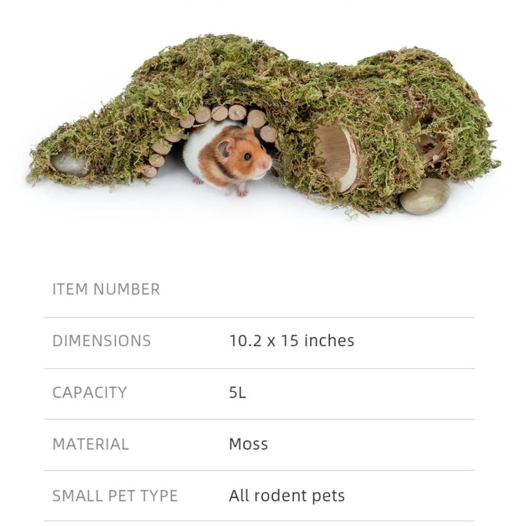 Niteangel 5L Forest Moss Soft Natural Moss Decoration Texture Substrate Bedding Hamster & Small Pets