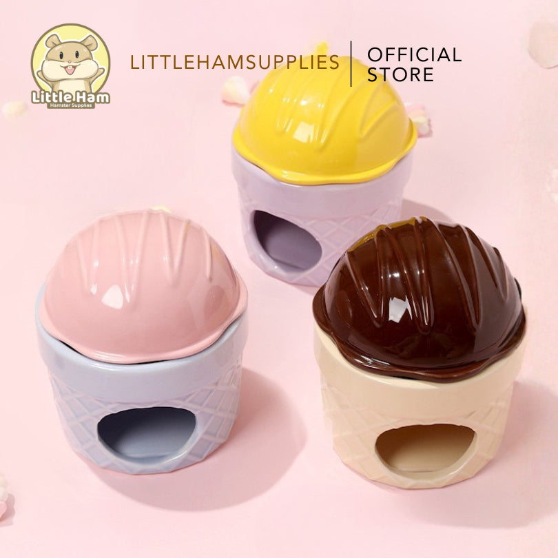 Tafit Ceramic Ice Cream Hideout for small Pets