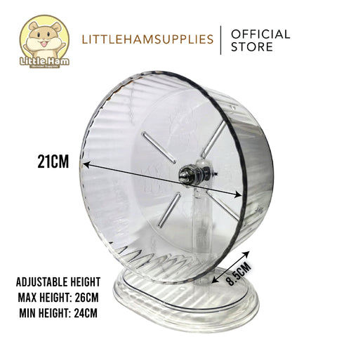21CM Clear Hamster Running Wheel