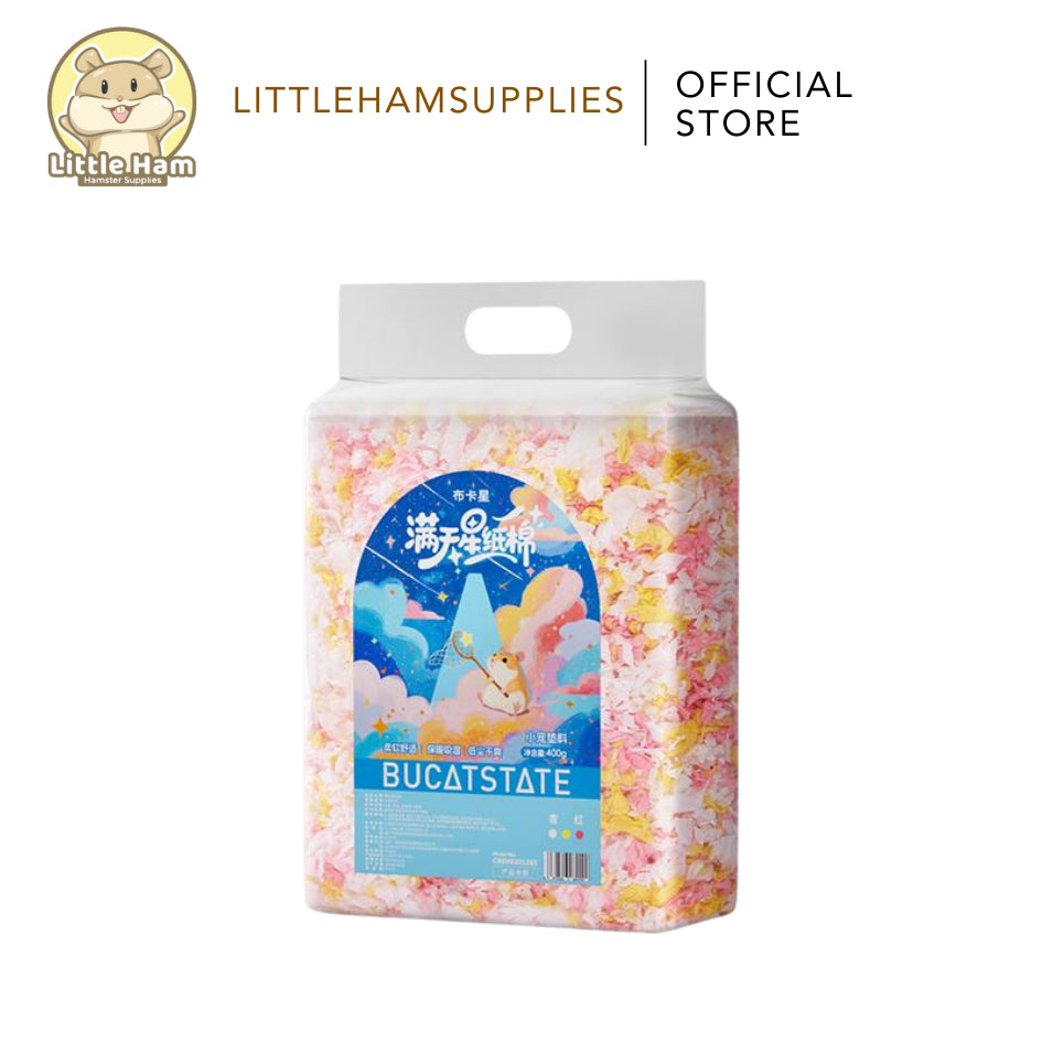 BUCATSTATE Natural Pulp Paper Beddings For Small pets High Absorbent