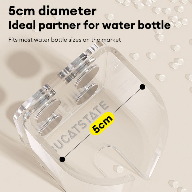 BUCATSTATE Acrylic Magnetic Water Bottle Holder for Small Pets