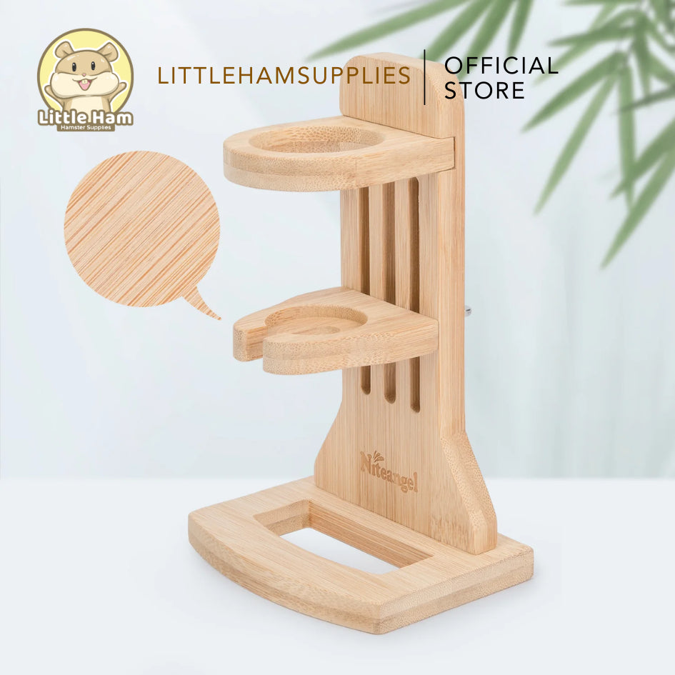 Niteangel Water Bottle Stand with Glass bottle for Small Animal Pet & Hamster, Rodents