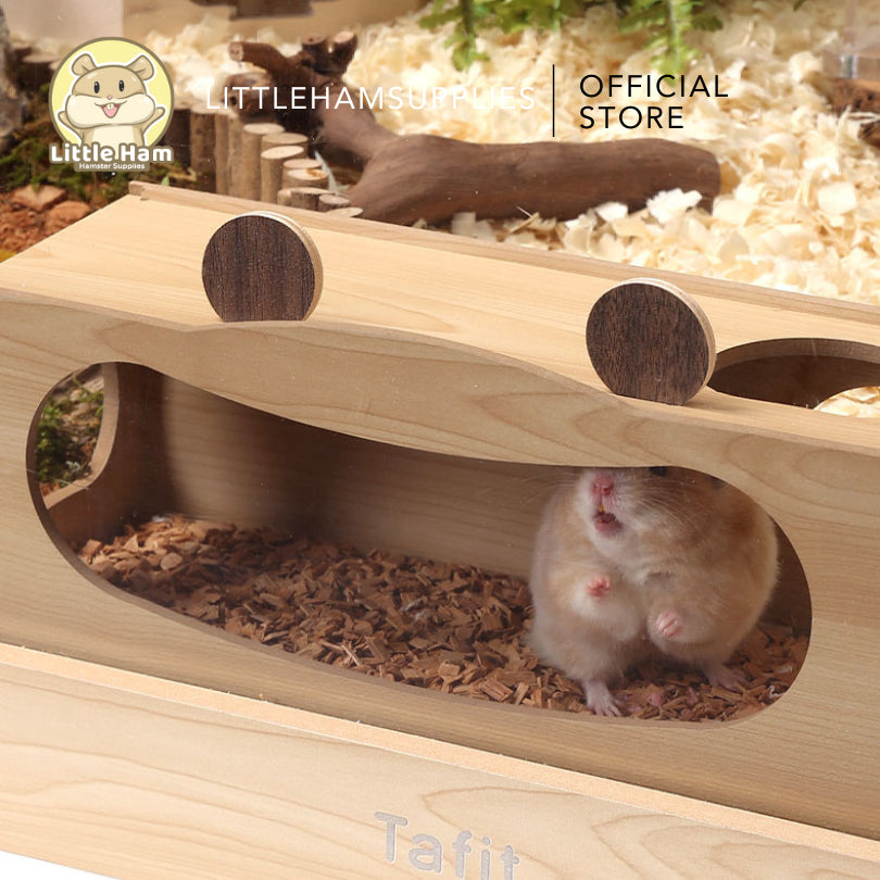 Tafit Crab Wooden Peeping Hideout for small pets
