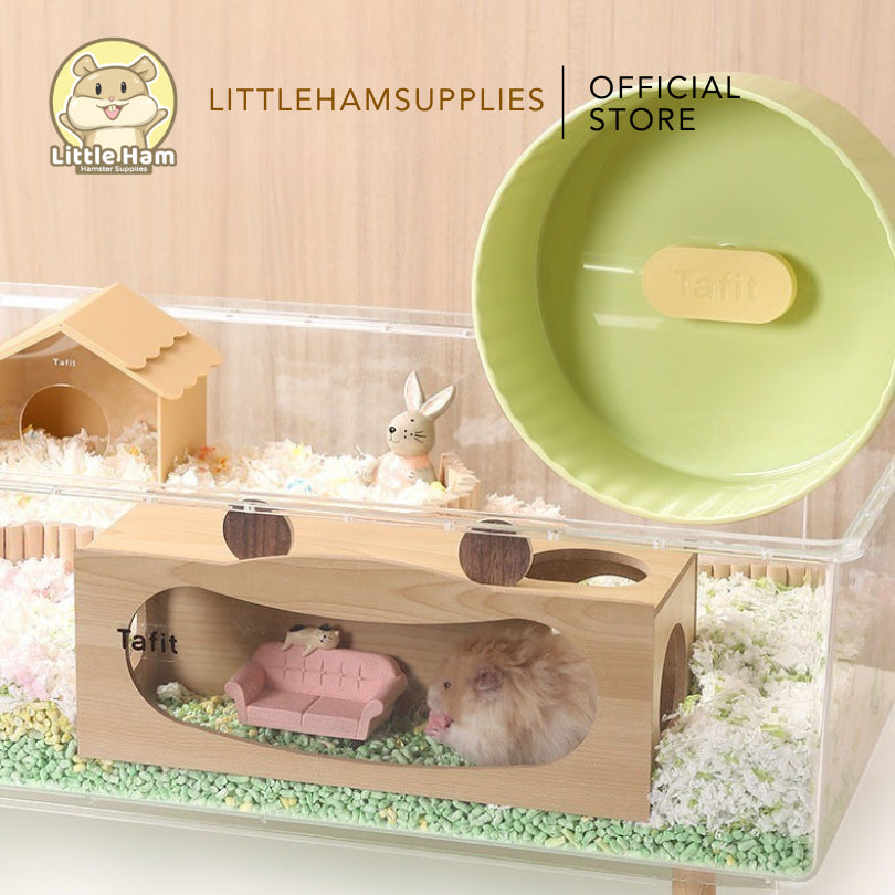 Tafit Crab Wooden Peeping Hideout for small pets