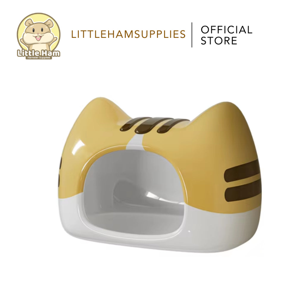 BUCATSTATE Meow House Ceramic Nest for small pets Hideout Ceramic