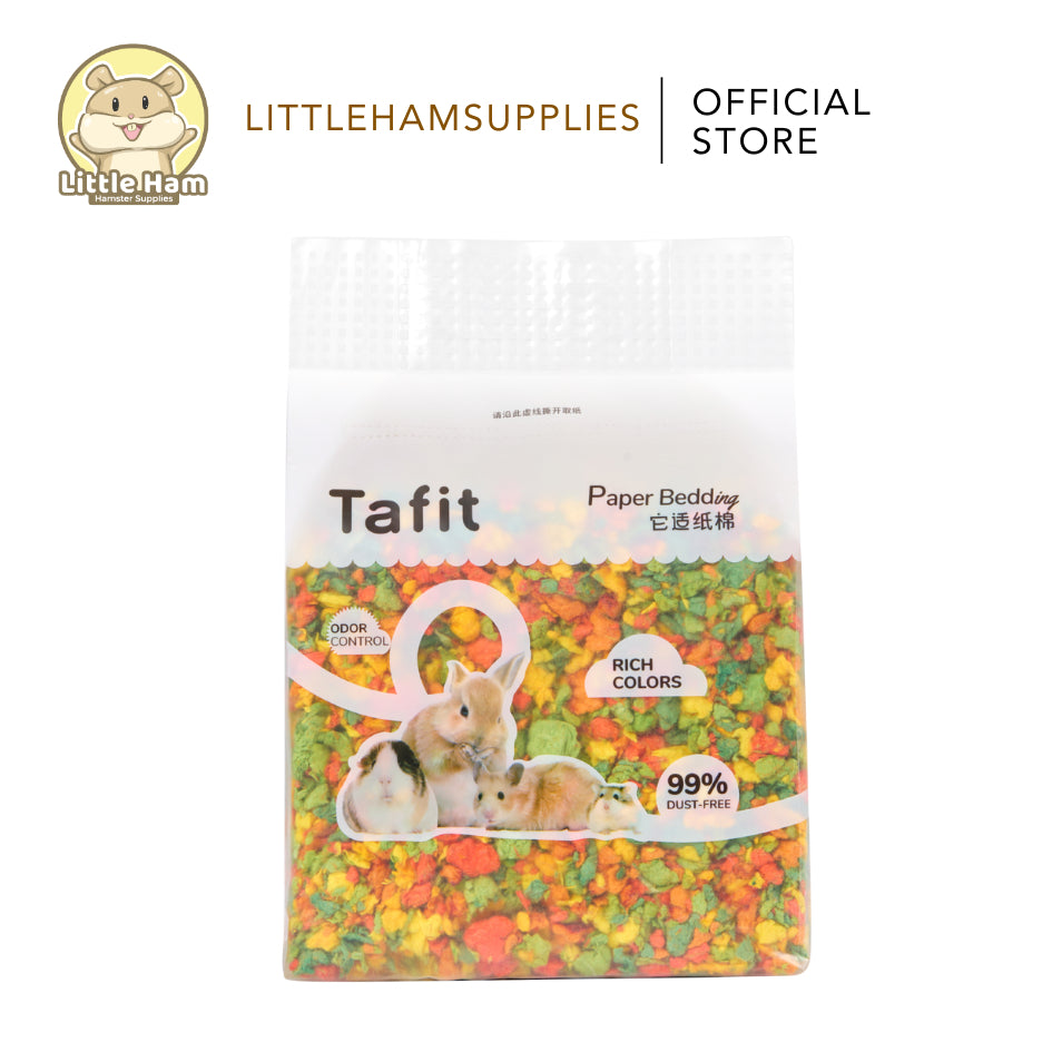 Tafit Colorful Paper Beddings Pulp 6L High Absorbent Colorful for small pets