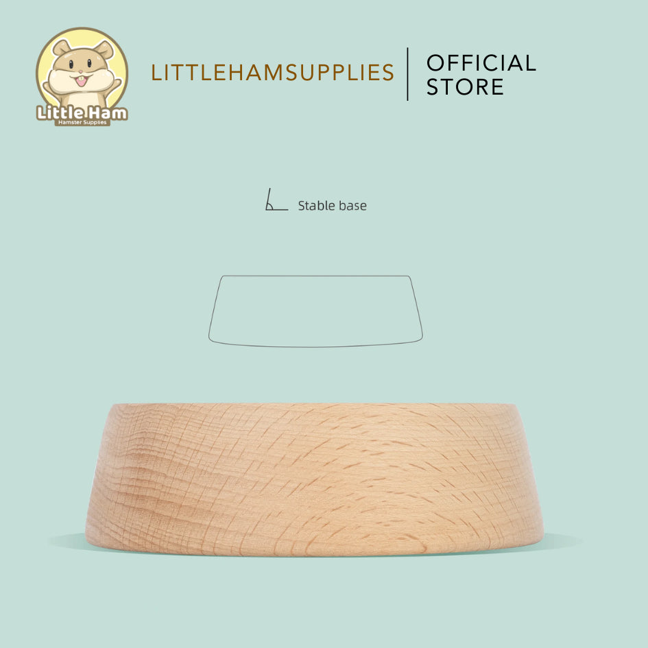 Niteangel High Quality Wood Food Dish Feeding Bowl Hamster Gerbils Mice & Small Rodent Pet