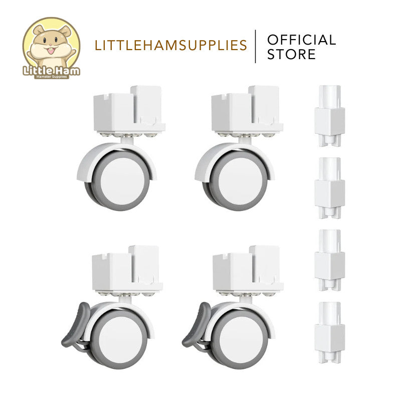 BUCATSTATE Universal Wheel / Stacking Adapter for Metal Small Animal Cage V2.0 & V3.0