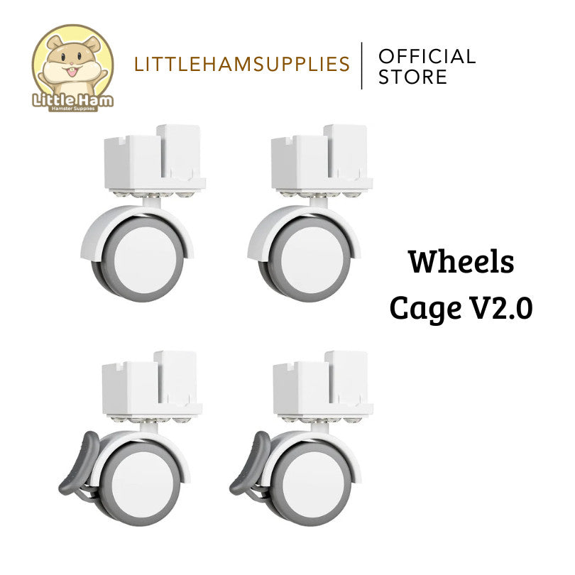 BUCATSTATE Universal Wheel / Stacking Adapter for Metal Small Animal Cage V2.0 & V3.0