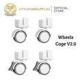 BUCATSTATE Universal Wheel / Stacking Adapter for Metal Small Animal Cage V2.0 & V3.0