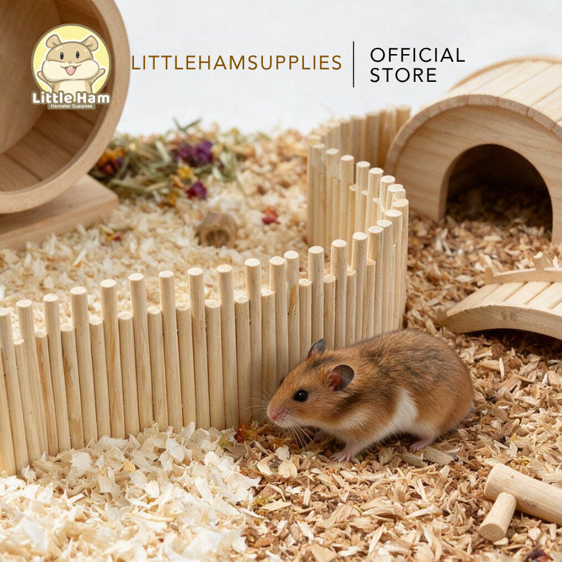Hamster Wooden Bendy Fence Divider for hamster Cage