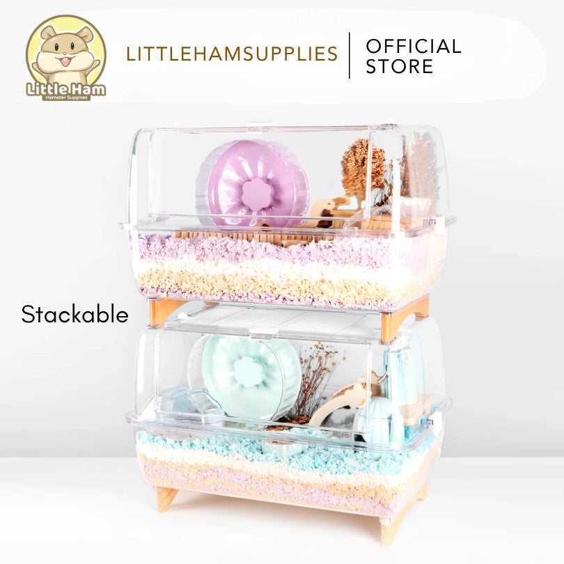 BUCATSTATE 65CM Transparent Cage for small pets