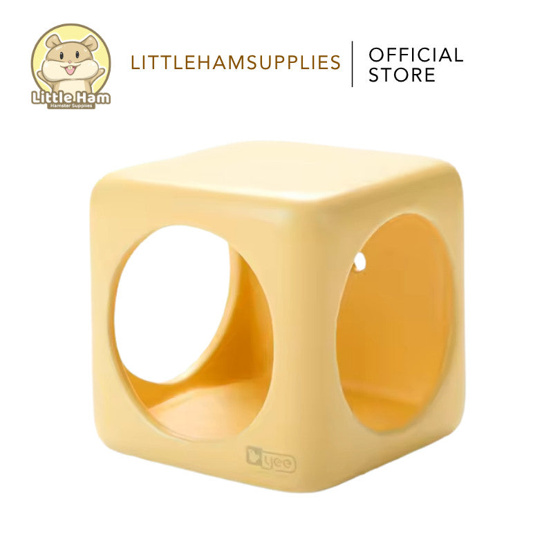 YEE Square Ceramic Hideout for Small Pets
