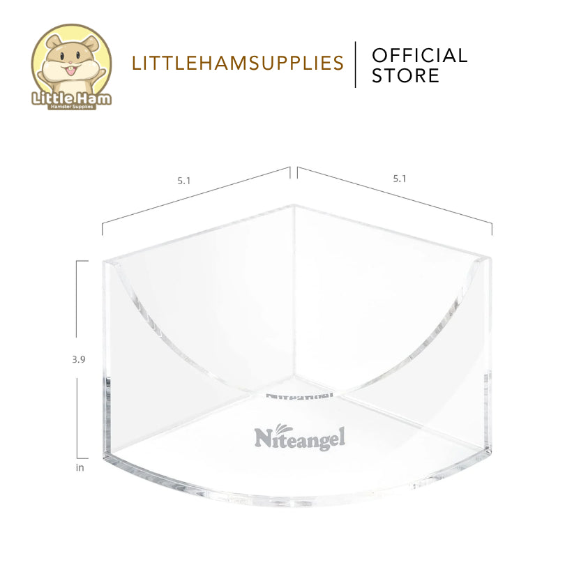Niteangel Small Animal Acrrylic Sand Box for small pets