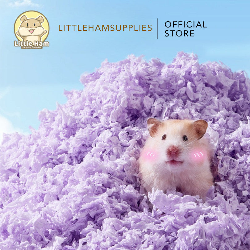 BUCATSTATE Small Pet Hamster Bedding White Pink Violet Blue