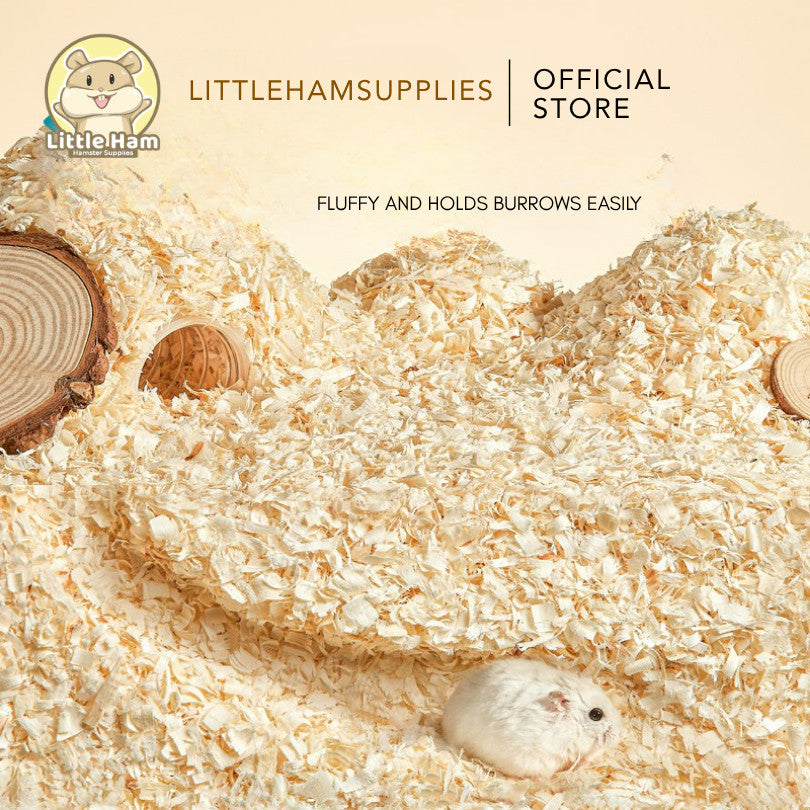 Bucatstate Poplar Wood Shavings 1.5KG Beddings for small pets