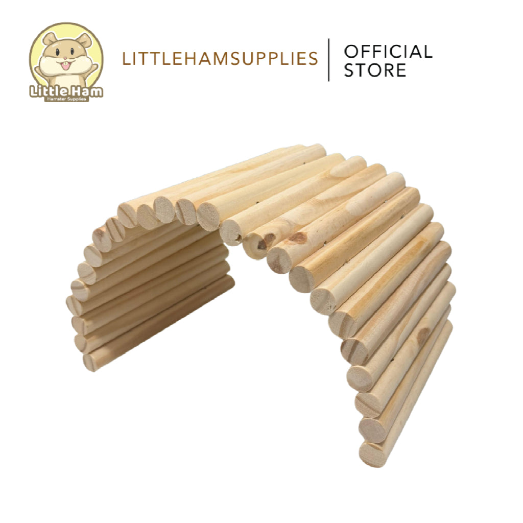 Wooden Flat Bendy Bridge Giant Size 20cm x 45cm for Small and Big Pets
