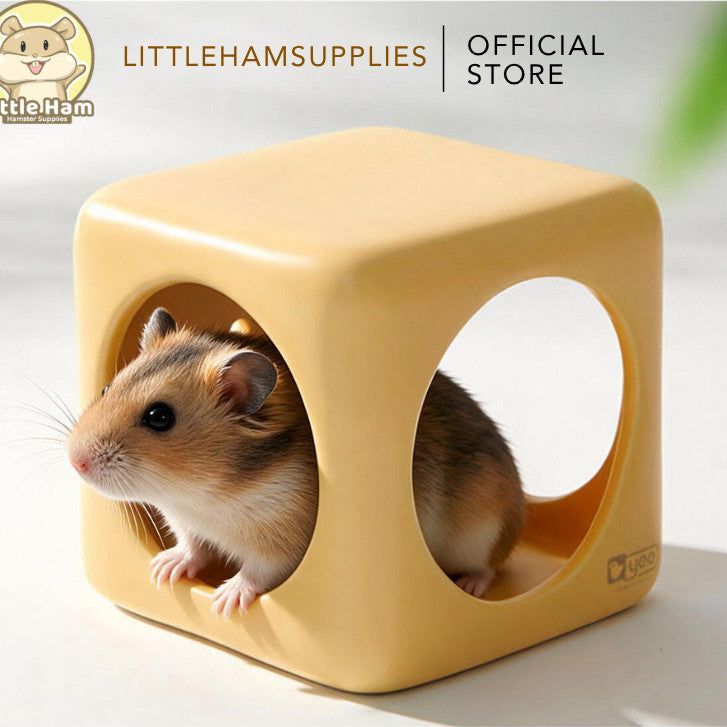 YEE Square Ceramic Hideout for Small Pets