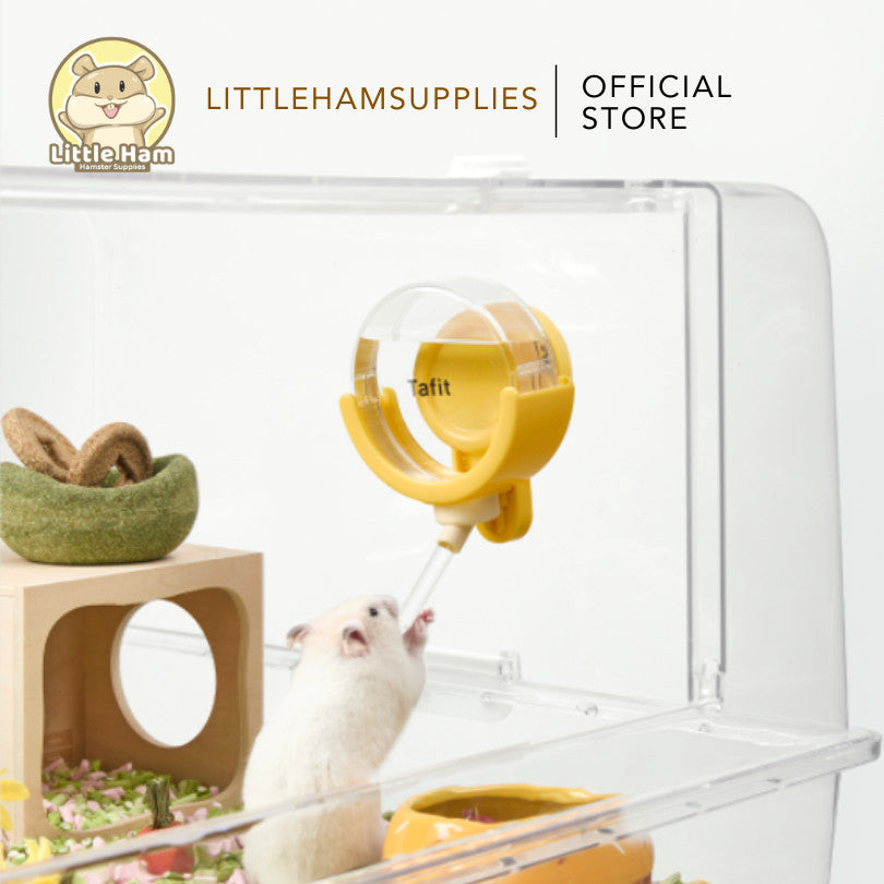 Tafit Magnetic Water Bottle Holder 150ml Cream / Yellow for small pets