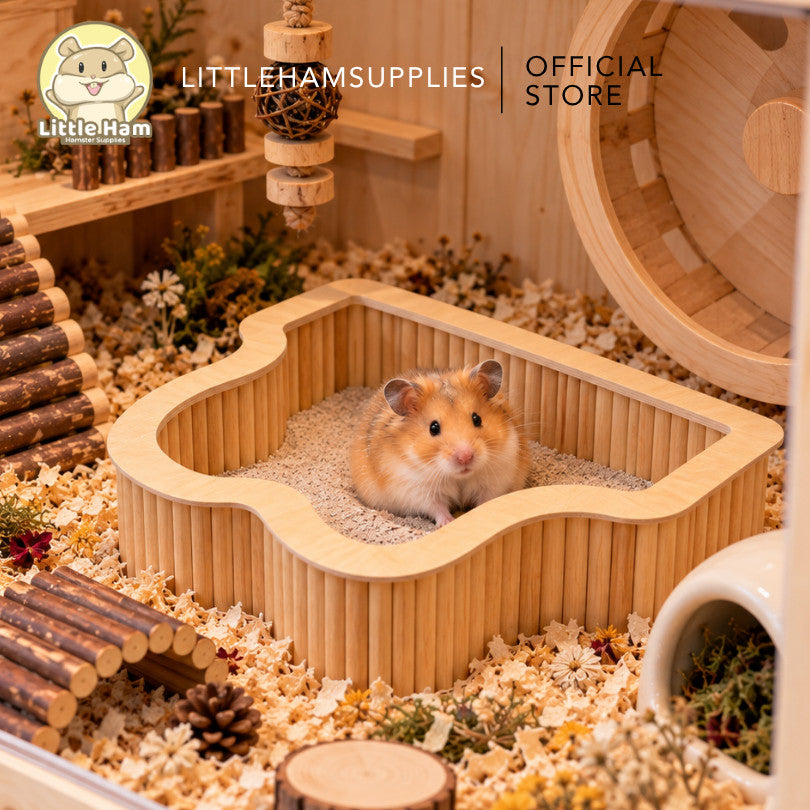 Wooden Sand Box Wavy Design