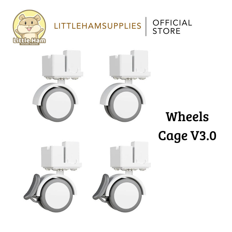 BUCATSTATE Universal Wheel / Stacking Adapter for Metal Small Animal Cage V2.0 & V3.0