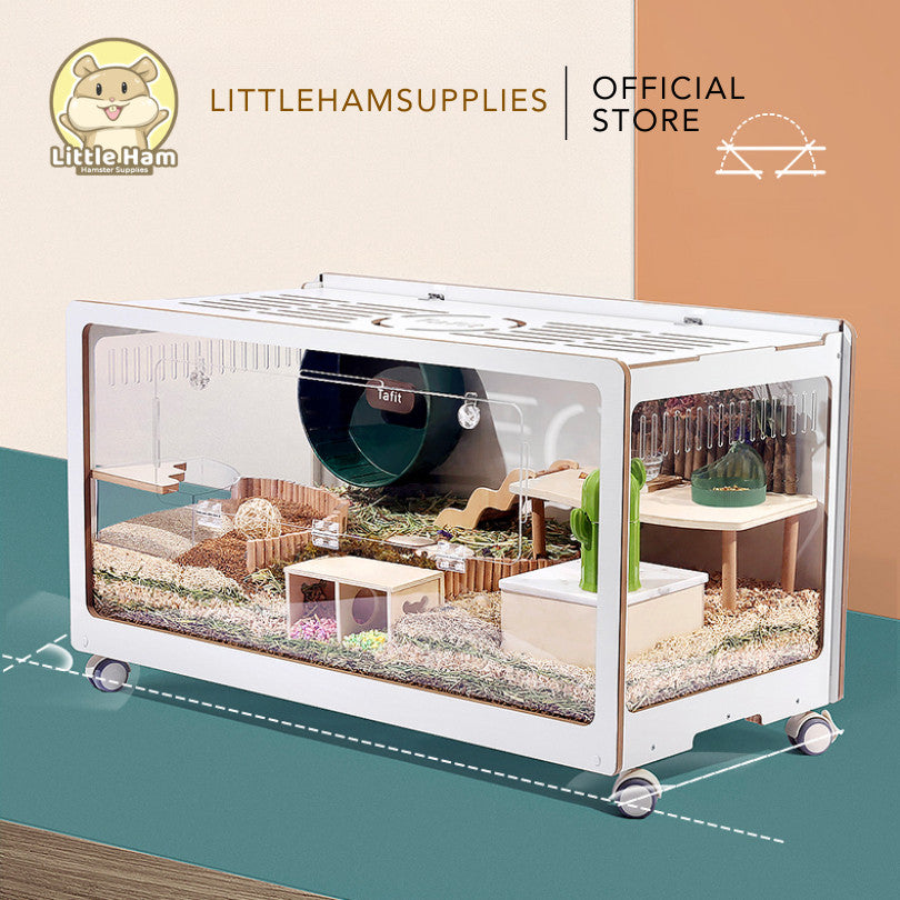 Tafit Wooden Acrylic Cage 80cm and 100cm for small pets