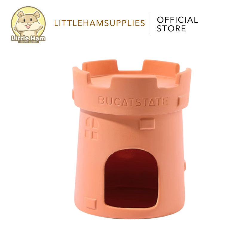 BUCATSTATE Ceramic Round Castle Hideout for small pets