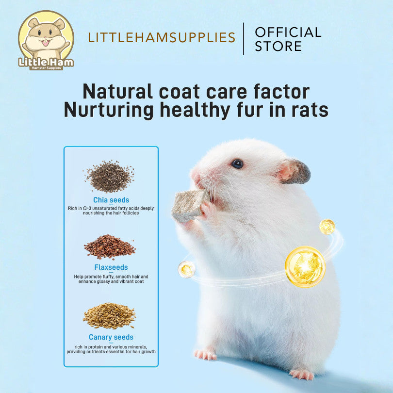 BUCATSTATE H1 Hamster Nutritional Food Freeze Dried Oyster  Grains Herbal 500g