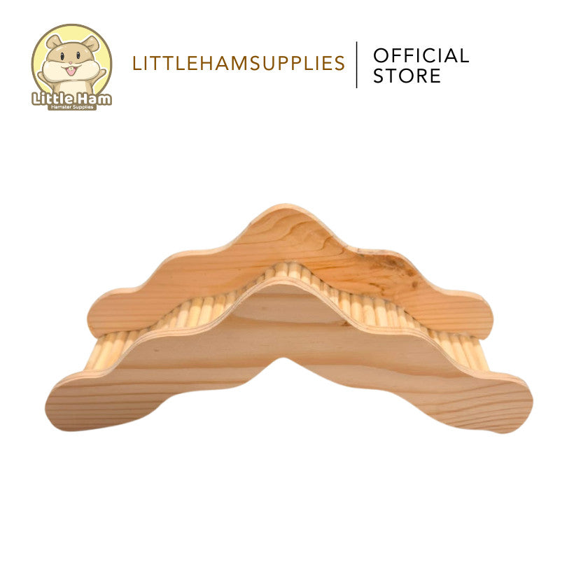Little Ham Supplies Wavy Wooden Bridge Way for small pets