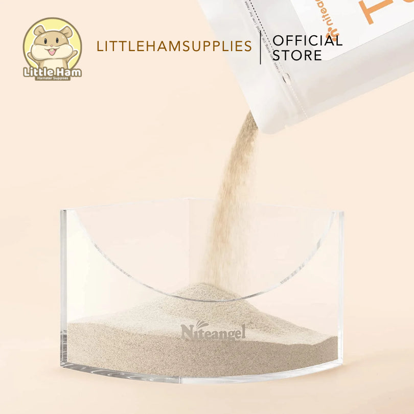 Niteangel Small Animal Acrrylic Sand Box for small pets