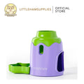 Bucatstate Eggplant Multi-Functional Water Bottle Holder with Hideout & Food Dish for Hamsters & Small Pets