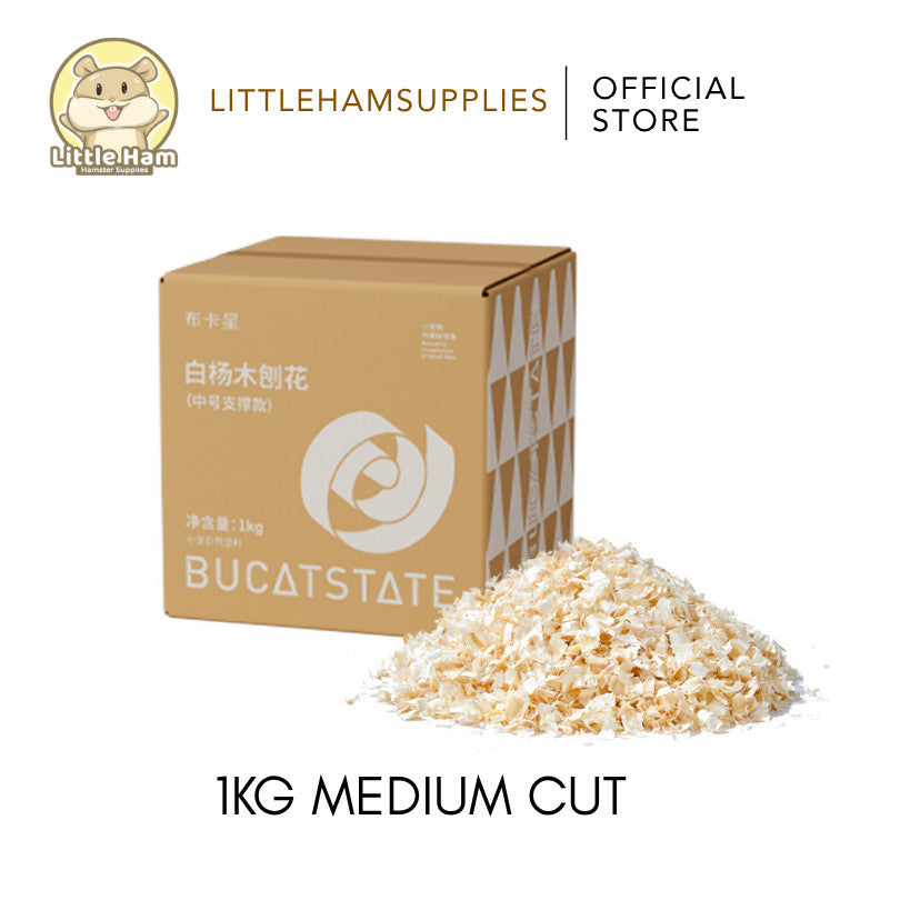Bucatstate Poplar Wood Shavings Beddings for small pets