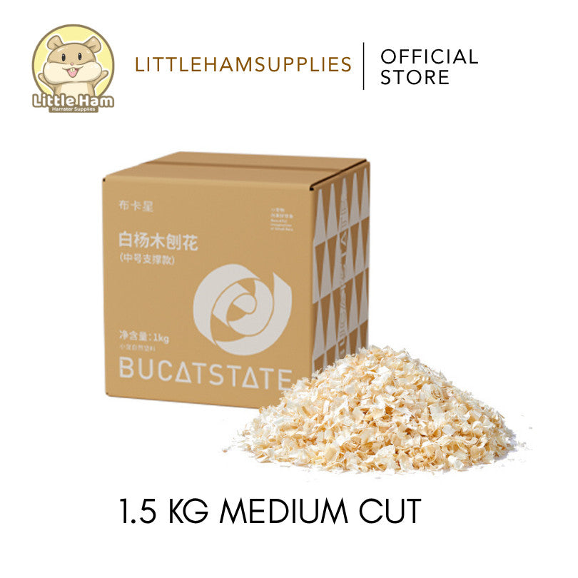 Bucatstate Poplar Wood Shavings Beddings for small pets