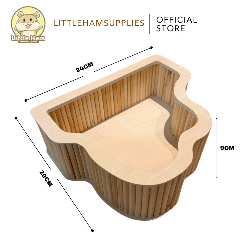 Wooden Sand Box Wavy Design