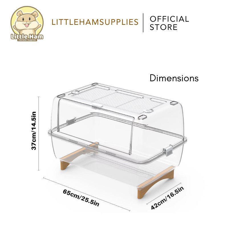 BUCATSTATE 65CM Transparent Cage for small pets