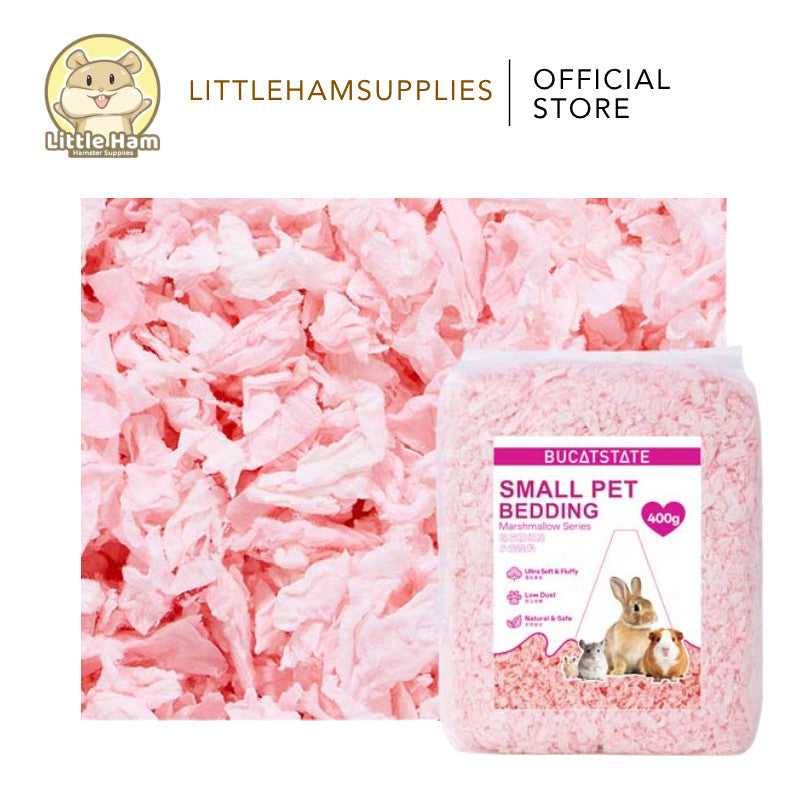 BUCATSTATE Small Pet Hamster Bedding White Pink Violet Blue