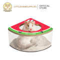 Tail Tale Corner Acrylic Sand Box Watermelon Design for small pets